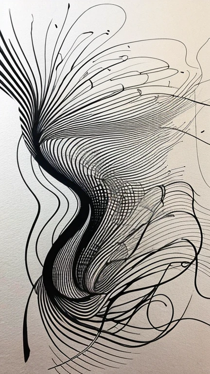 smoke、abstract drawing、beautifl lines