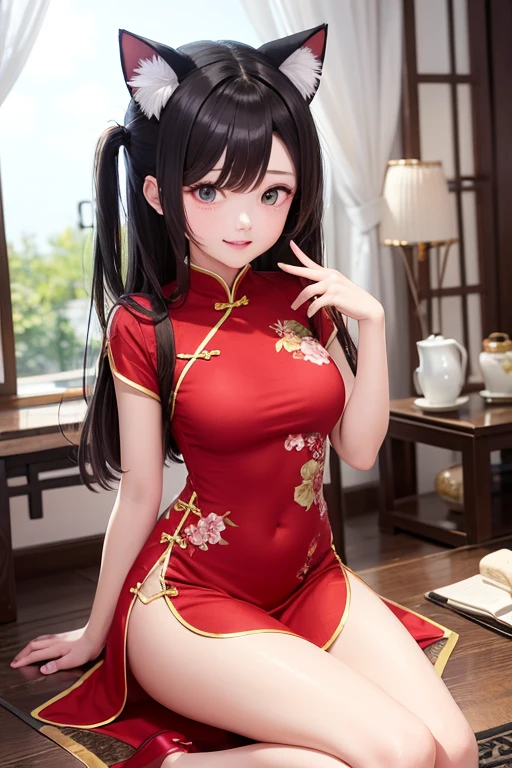 China dress, Cat ear