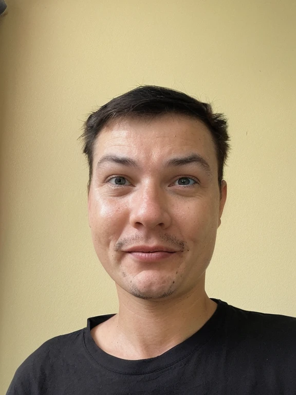I need to turn this photo into just black and white and make the face funny and funny to make the viewer laugh when they see it.
