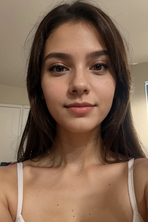 a selfie of a pretty young woman, taken with iphone camera