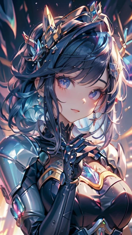 Melhor qualidade，obra-prima，Final Resolution，Suave，extremamente colorido，De cor，Princesa sereia，(D.Ele vai para Overwatch com seu terno azul original:1.4)，Medias de tirantes negras，Android estrelado!,8K mais detalhado.motor irreal:1.4,UHD,La Melhor qualidade:1.4, fotorrealista:1.4, textura da pele:1.4, Obra-prima:1.8,obra-prima, Melhor qualidade,objeto Objeto], (detailed facial features:1.3),(Laboratorio Robotizado azul:1.4),(cabelo rosa longo:1.4),（Beautiful and detailed description of the eyes）,(hands:1.4)