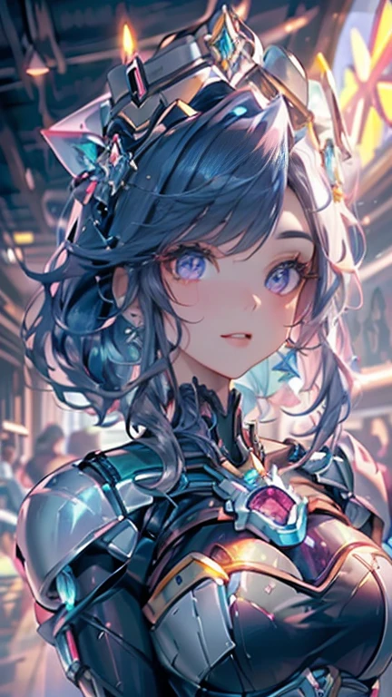 Melhor qualidade，obra-prima，Final Resolution，Suave，extremamente colorido，De cor，Princesa sereia，(D.Ele vai para Overwatch com seu terno azul original:1.4)，Medias de tirantes negras，Android estrelado!,8K mais detalhado.motor irreal:1.4,UHD,La Melhor qualidade:1.4, fotorrealista:1.4, textura da pele:1.4, Obra-prima:1.8,obra-prima, Melhor qualidade,objeto Objeto], (detailed facial features:1.3),(Laboratorio Robotizado azul:1.4),(cabelo rosa longo:1.4),（Beautiful and detailed description of the eyes）,(hands:1.4)