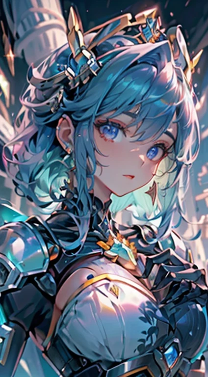 Melhor qualidade，obra-prima，Final Resolution，Suave，extremamente colorido，De cor，Princesa sereia，(D.Ele vai para Overwatch com seu terno azul original:1.4)，Medias de tirantes negras，Android estrelado!,8K mais detalhado.motor irreal:1.4,UHD,La Melhor qualidade:1.4, fotorrealista:1.4, textura da pele:1.4, Obra-prima:1.8,obra-prima, Melhor qualidade,objeto Objeto], (detailed facial features:1.3),(Laboratorio Robotizado azul:1.4),(cabelo rosa longo:1.4),（Beautiful and detailed description of the eyes）,(hands:1.4)