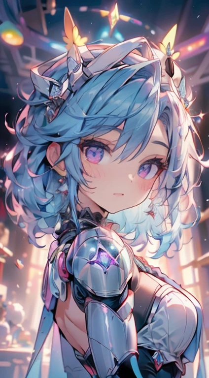 Melhor qualidade，obra-prima，Final Resolution，Suave，extremamente colorido，De cor，Princesa sereia，(D.Ele vai para Overwatch com seu terno azul original:1.4)，Medias de tirantes negras，Android estrelado!,8K mais detalhado.motor irreal:1.4,UHD,La Melhor qualidade:1.4, fotorrealista:1.4, textura da pele:1.4, Obra-prima:1.8,obra-prima, Melhor qualidade,objeto Objeto], (detailed facial features:1.3),(Laboratorio Robotizado azul:1.4),(cabelo rosa longo:1.4),（Beautiful and detailed description of the eyes）,(hands:1.4)
