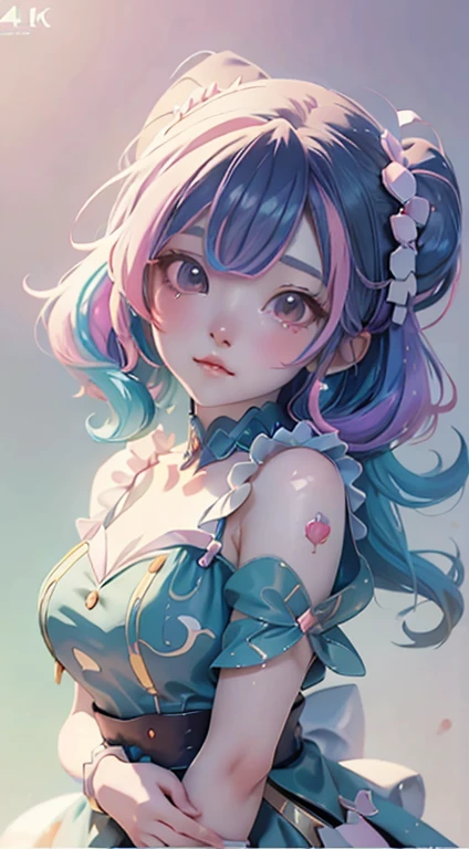 Anime girl with colorful hair and colorful dress, rossdraws pastel vivid, rossdraws cartoon vibrant, Anime Style 4k, Beautiful anime portraits, art germ colorful!!!, ! Dream Art Workshop, Beautiful Anime Girls, Anime style digital art, anime art wallpaper 4k, anime art wallpaper 4k, Digital anime art, Highly detailed art gems