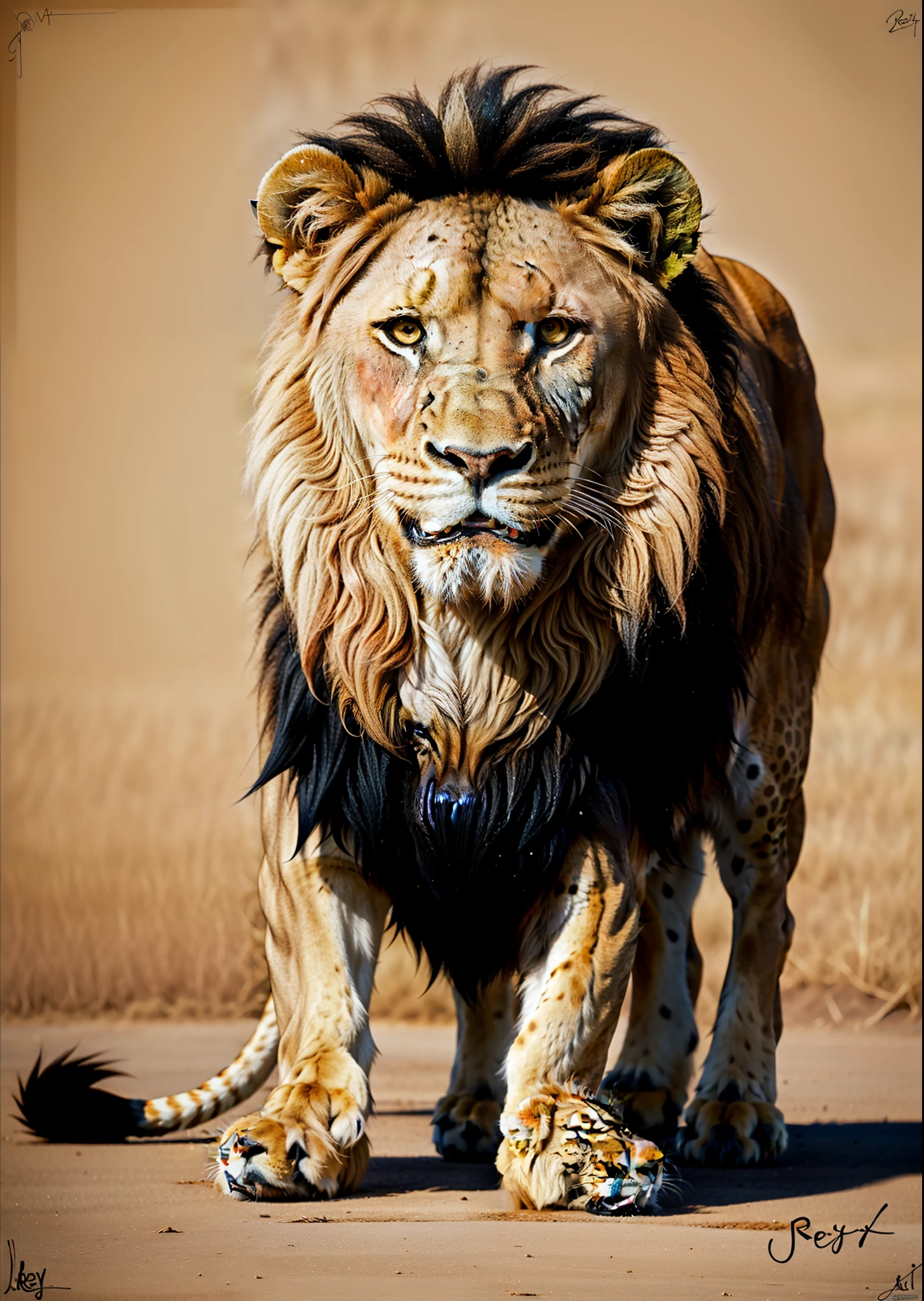 there is a drawing of a Lion with a big smile on it, aslan the Lion, cute Lion, inspirado em Leo Leuppi, 2 d full body Lion, “portrait of a cartoon animal, Lion body, Rei da floresta, Lion, inspirado em Jerry Pinkney
