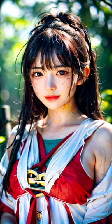 Black-haired girl, A big smile, super beautiful shining eyes、Girl tied her arms with thick rope，Sweat、The rope tied her body、Wet body、The rough rope pierced my crotch、A lot of fluid leaking from the crotch、One leg is hung by a thick rope、Tied with a rope、Tight bonding、Hands tied、Feet hanging on the shackles
(8K, Live shooting, Highest image quality, masterpiece: 1.4), Ultra-fine, (Reality, Reality: 1.48), masterpiece、best quality、Super detailed、8K、Detailed lighting、Detailed shadows、Raw、(Delicate skin)、(Reality: 1.2)、18 years old、long hair、White lace underwear、In the heavy rain