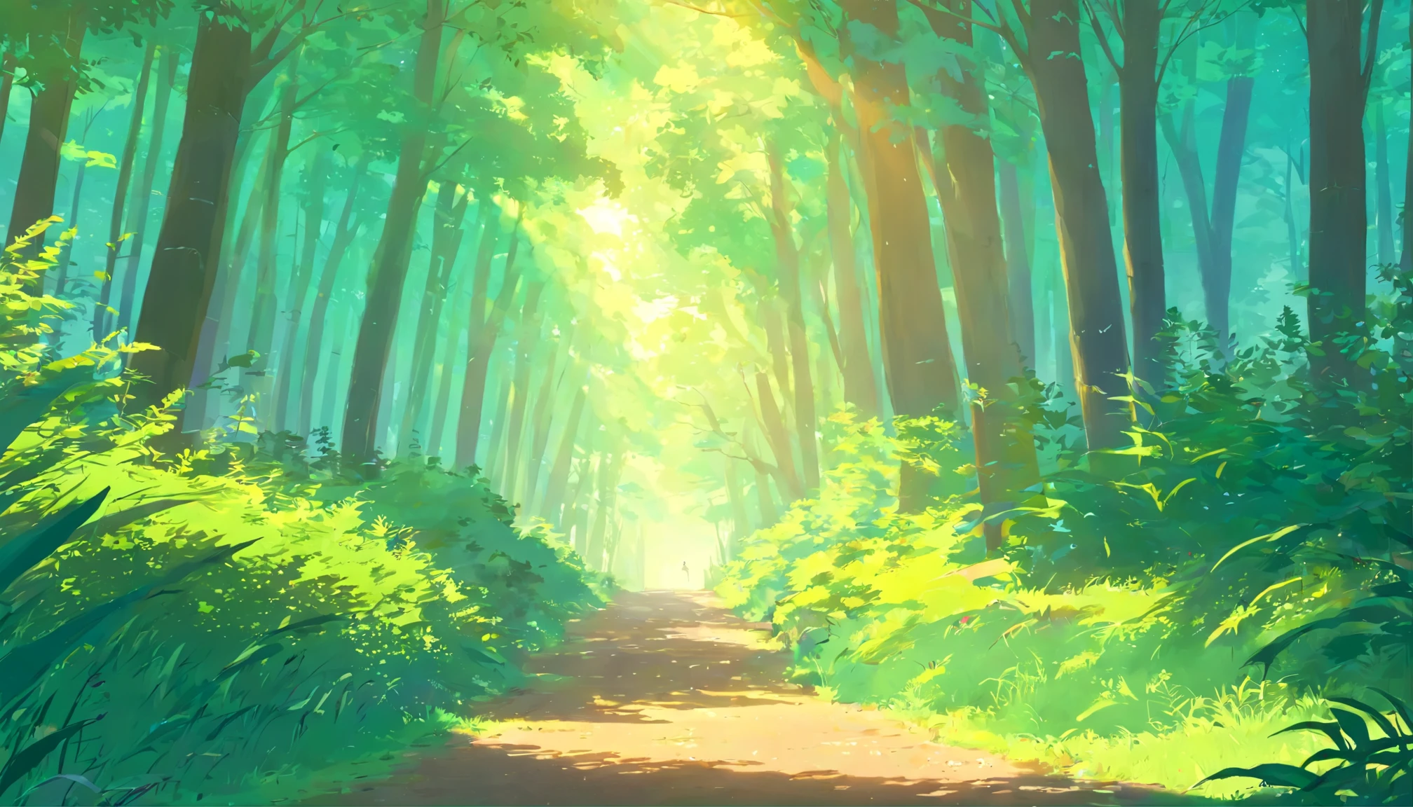 early morning forest birdie No humans