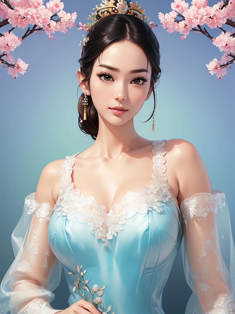 (best quality,ultra-detailed,realistic:1.37),(Korean:1.1)(beautiful detailed dress,adult,woman,detailed description),(beautiful detailed woman,beautiful Chinese background,exposed collarbone),(black eyes,natural eyes,realistic facial features,beautiful leg line),(sexy,full body photo,realistic body proportions,accurate eye ratio),(frontal photo,realistic and slender face)
