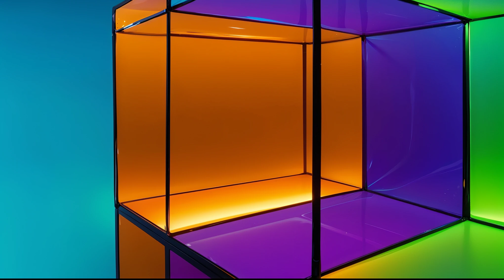 Create an image of colorful individual sections. The object must have transparent walls and be divided into compartments of different colors: red, purple and green. Each section should be clearly visible through transparent walls. The background of the image should be a bright blue color, highlighting the bright and playful design of the terrarium. cartoon key frame rendering, cute 3D rendering, Shiny metallic,Create ultra sharp цветной рендеринг zbrush. perfect cgi, cgi art created only with gradients, smooth silhouette, Create ultra sharp skin, high intensity refraction, (plastic material), most beautiful vfx, blue background, plastic refractions, glossy texture, smooth 3d model, multiple light sources, rim light, sharp post effects render, (glossy plastic texture with multiple big light probe refractions), perfect cgi, cgi art created only with gradients, smooth silhouette, high intensity refraction, (plastic material), most beautiful vfx, blue background, plastic refractions Create ultra sharp