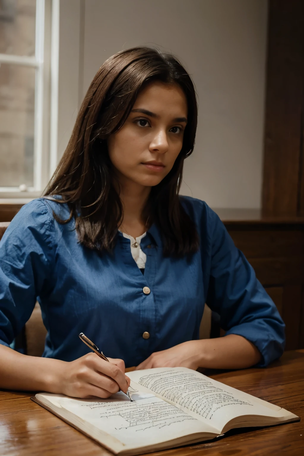 creates a person with a firm gaze on the table of the constitution