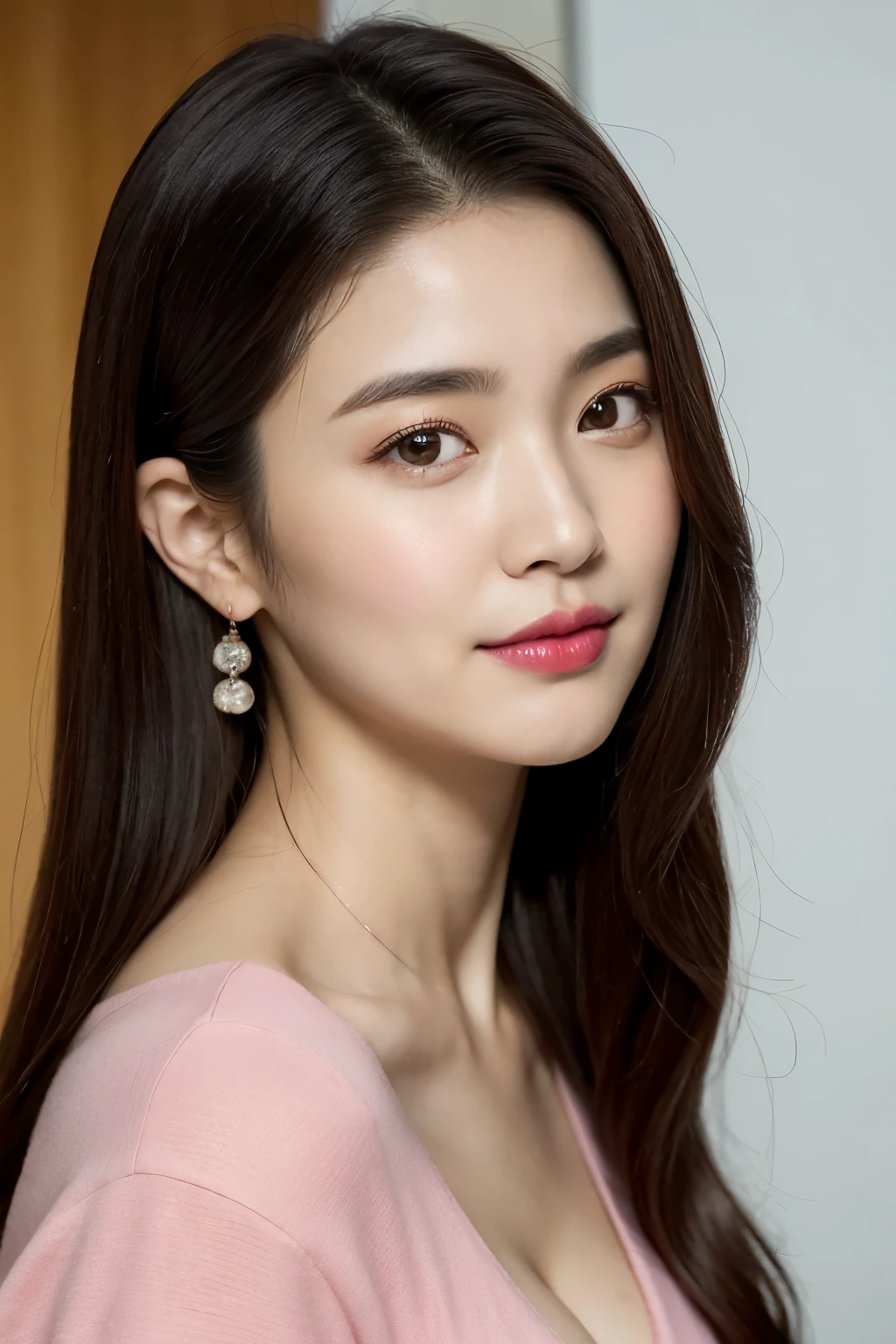 a close up of a woman in a pink top posing for a picture, cute korean actress, lee ji-eun, lee ji - eun, hwang se - on, jaeyeon nam, beautiful south korean woman, jinyoung shin, female actress from korea, park ji-min, wan adorable korean face, korean girl, kwak ji young, heonhwa choe