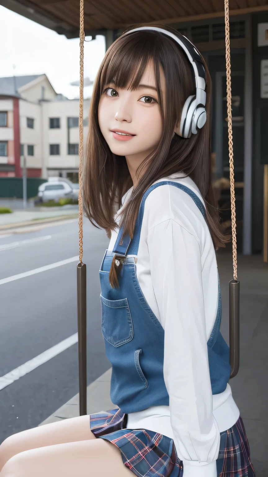 (masterpiece、highest quality、Official Art:1.2)、
Dragon Ball Bloomers, futuristic scene, Mechanically enhanced Japanese high school girl、The elegance of elaborate gardens. She has beautiful eyes and lips that complement her face. high school girl。.uniform。.。.。.。.。.。14-year-old girl.. Around her are bright チューリップ and a quiet carp pond. The scenes are drawn combining illustration and photorealism, Rose,Extremely detailed and sharp, Bright colors. Lighting that highlights the elegance of the uniform, Gives skin softness, Porcelain Shine。. The artwork is of the highest quality, Exquisite costume details on display, Rose, . The overall color scheme is、、、、、、、、、、、、、、、Traditional Japanese color combinations, crimson, wait., bus stop、Sitting on a swing、Headphones around the neck、Side view、Side view、whole body、Cute clothes、From afar、Open the center、Big eyes、Random Pause、whole body、jogging