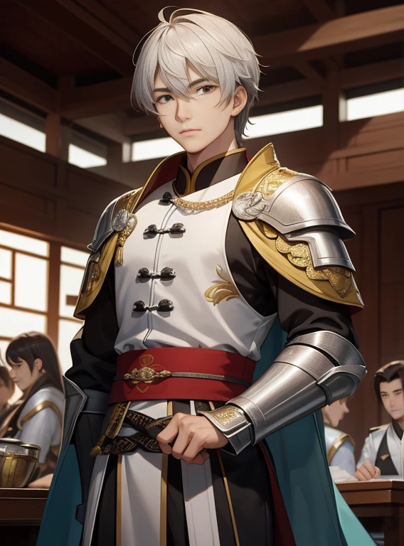 （（A handsome young general in silver armor，Xiao Li Guan Fa Long，General of God&#39;s Arms，heroic）），Exquisite facial features，Three-dimensional facial features，Perfect Face，（（He has a silver gun on his back.，Holding a delicate and hard bow，Invincibleの手を世界中に撃つ，Born with beautiful eyes，Teeth are white and lips are red，Big breasts, small waist，100 steps Yang，Powerful Weapons，Precision forged silver helmet，Finely forged silver armor，I&#39;m good at riding fierce horses，His whole body is protected by silver armor.）），Majestic，Invincible，Top Photography Masters Award Winners，Light particles surround the surroundingasterpiece，High resolution，High-end products，Gorgeous，Rich in details，There are a thousand types of excessive courage.，（（（Holding a fierce bow））)，Shining in the Eyes of God，Artwork Quality，（（Full body close-up）），Fingers are clearly drawn，Perfect hands，Dindal effect，Erudite，The armor has a beautiful metallic sheen.，Perfect hands，Glass craftsmanship，There is a sense of layering，Distinct facial features、Camel Toe、Giant tit、Nipple Puffs、Cleavage、Plump、Super big breasts、Super big butt