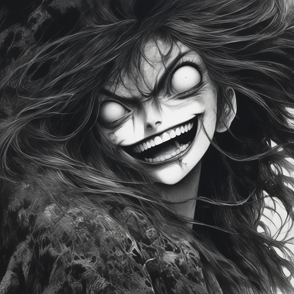 anime artwork black and white, manga about a beautiful attractive named tomie sorround ((scrary fluided machinery monster)),she has long straight black hair and (a mole below her left eye), , japanese, gloomy face, depressed, smiling, crazy, creepy, horror, ,(by junji ito:1.6), perfect hands,, (masterpiece,best quality:1.5), ultra realistic,32k,RAW photo,(high detailed skin:1.2), 8k uhd, dslr, soft lighting, high quality, film grain, Salvator Rosa . anime style, key visual, vibrant, studio anime, highly detailed