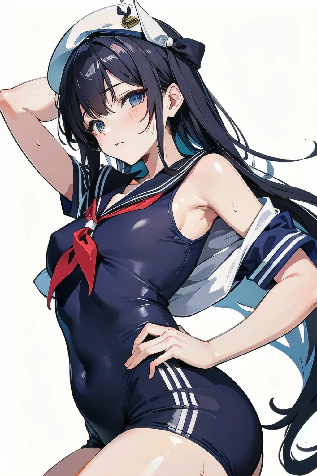 Seductive , Sweaty sailor suit