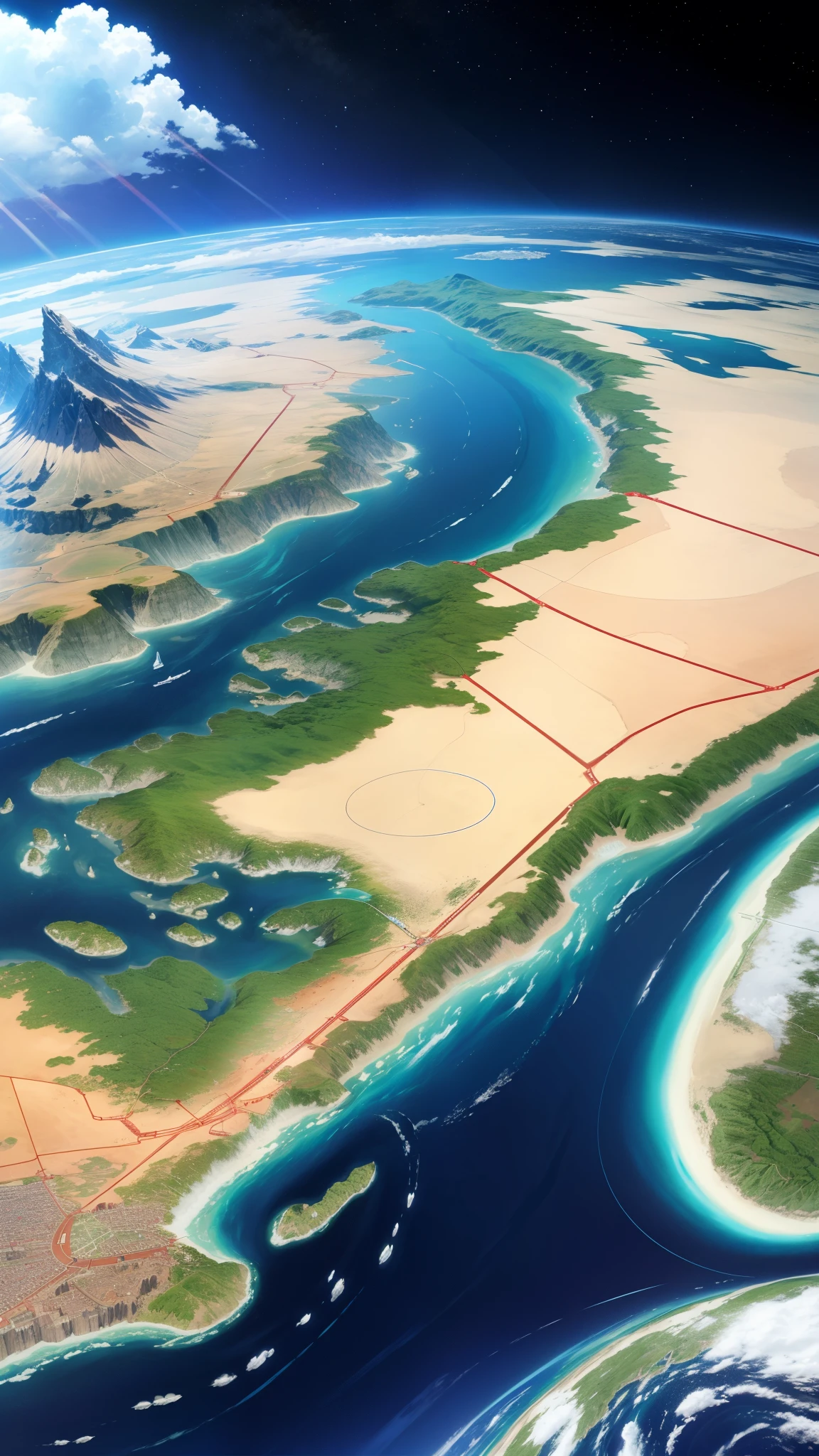 The world map、A flat map that visually represents geographic information on the earth、地球全体の地shapeや行政区分、Physical geography and economic activity、It encompasses a variety of information。This map is、地球を平面上に描くために特定のProjection methodを使用しており、This allows the curved surface of the Earth to be accurately reflected、実際のdistanceやareaをできるだけ正確に表現しようとしています。
### Distinctive Element 1. **Projection method**:
- **Mercator projection**: The meridians and parallels are perpendicular、It is suitable for sailing、高緯度地域のareaが歪む。
- **Robinson projection**: area、shape、distance、Balance the directional distortion、Overall easier to see。
- **Goode projection**: areaを正確に表示し、Particularly suitable for representing global data。
2. **kind**:
- **Political Map**: Border、Major cities、Indicates administrative divisions such as states and provinces。
- **Physical Map**: mountains、Rivers、oceanなどの自然地shapeを強調。
- **Climate Map**: Shows the climate classification of each region.、Shows temperature and precipitation patterns。
- **Economic Map**: Shows economic activity and resource distribution in each region。
3. **Content and Information**:
- All continents、ocean、Location and size of countries、shape状を明示。
- Major geographical features、例えばmountainsや川、Show desert etc.。
- Administrative boundaries are clearly indicated、各国の首都やMajor citiesを特定。
### Use 1. **educate**:
- 学校で地理educateの基本ツールとして使用され、Help students understand the bigger picture of the world。
- Used in geography and history classes、Like the Earth々Deepen your understanding of the region。
2. **Travel and Navigation**:
- Planning tourist destinations and travel plans、Used to check the route。
- 世界一周旅行や国際businessのための計画に不可欠。
3. **science研究**:
- Used to study climate change and analyze biodiversity distribution。
- Plays an important role in geography and geology research。
4. **business**:
- International Trade、logistics、Used in marketing planning。
- Used as a tool for market analysis and entering new markets。
### Historical background Since ancient times, humans have sought to understand the big picture of the world.、The earliest maps date back to the 6th century BC, when they were drawn on Babylonian clay tablets.、It was further developed by ancient Greek and Roman cartographers.。Through the Middle Ages and the Renaissance、The modern, precise world map was born.、Advances in technology have made the whole picture of the Earth clearer.。
The world map、It is a window to understanding the diverse regions and cultures of the world.、science、educate、businessの分野で不可欠なツールとして活用されています。