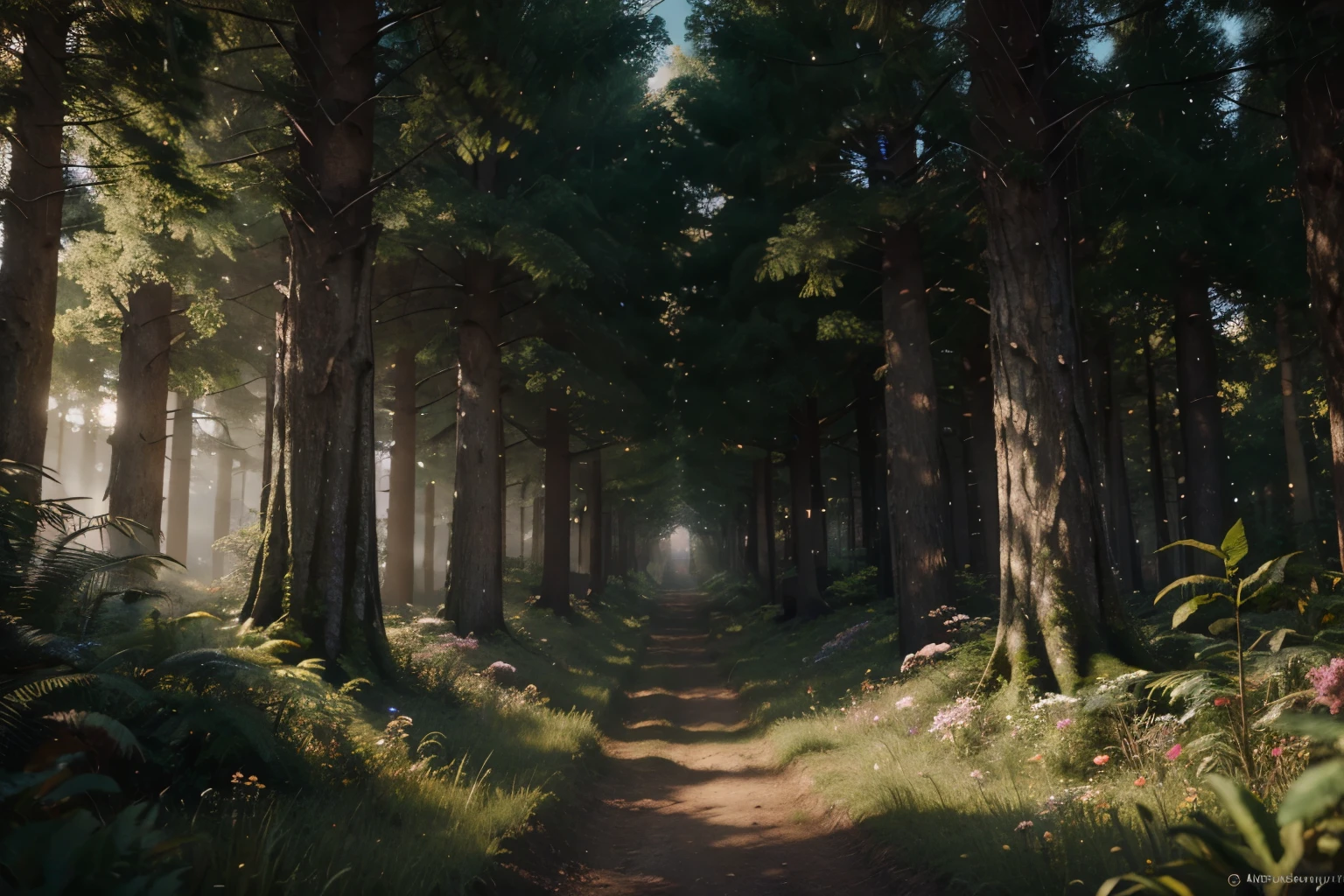 masterpiece, best quality, high quality,extremely detailed CG unity 8k wallpaper, An enchanting and dreamy scene of a fantasy forest, with towering trees, glowing mushrooms, and hidden fairy glens, creating a sense of mystique and enchantment, artstation, digital illustration, intricate, trending, pastel colors, oil paiting, award winning photography, Bokeh, Depth of Field, HDR, bloom, Chromatic Aberration ,Photorealistic,extremely detailed, trending on artstation, trending on CGsociety, Intricate, High Detail, dramatic, art by midjourney