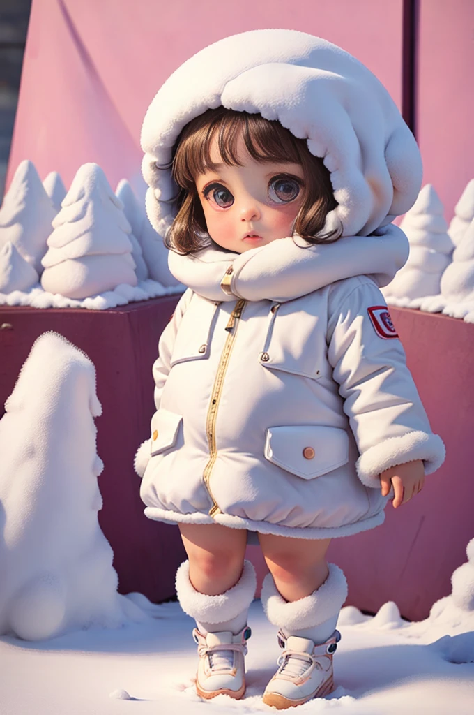 Girl who looks like a marshmallow,