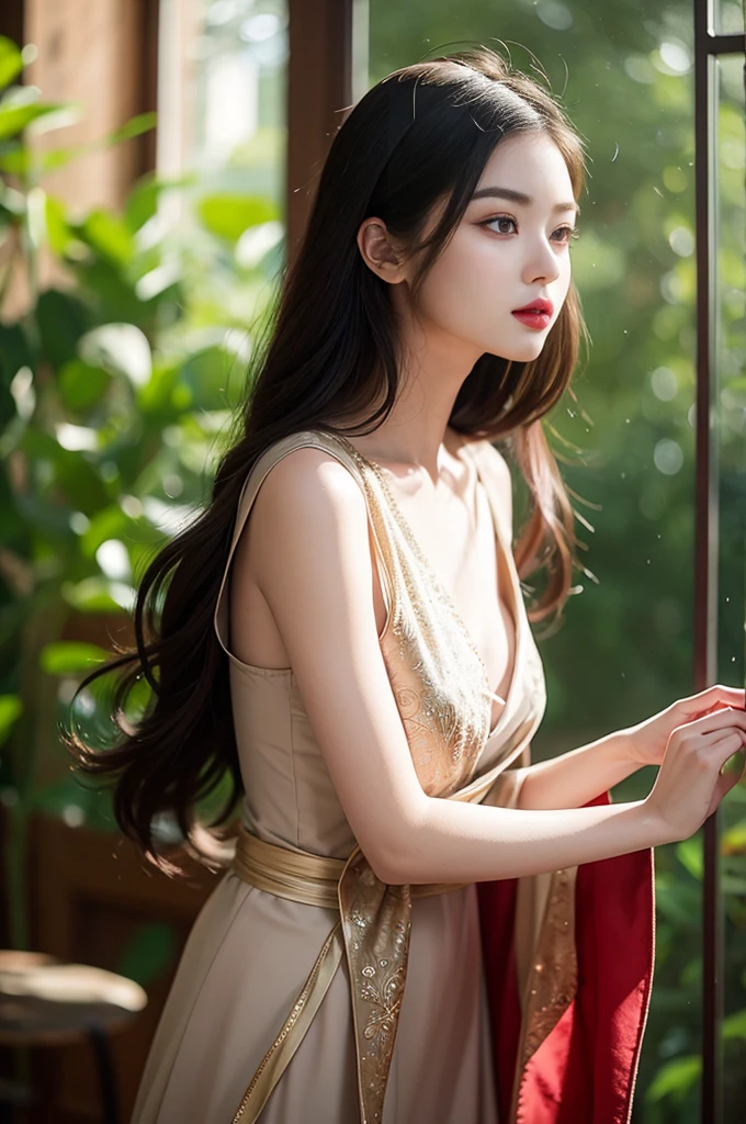Top quality work, Realistic works,Super premium graphics card,8K HD CG works,High-quality graphics,High-definition exquisite CG works,10x pixel,Extremely fine details:1.1,Advanced technical details:1.1Photographic Reality,室内Lighting Effects:1.5,Natural light:1.5. Lighting Effects(虚拟Lighting Effects:1.8),Ultra-high resolution ,Transparent hair,High Detail Hair(High-quality hair details:1.1)Clear eyes,Are double eyelids beautiful?,Sharp eye makeup, Delicate eyelash makeup, Thin eyebrows, Ultra-fine eyes,high nose, Lovely red lips, Rosy Cheeks, Exquisite makeup on face , Pretty Face, Perfectly proportioned face,(Advanced facial details:1.1), female artwork,full body view,Costume Goddess,,Astonishing,Today's eyes are bright. Craft woman in futuristic suit holding sword and saber, Cute robot girl, Girl in mecha network armor, Beautiful white girl robot, Female robot body, Perfect robot girl, Perfect anime robot woman, Beautiful boy, Robot-Silver Hair Girl, Armor Girl, Beautiful and charming woman
