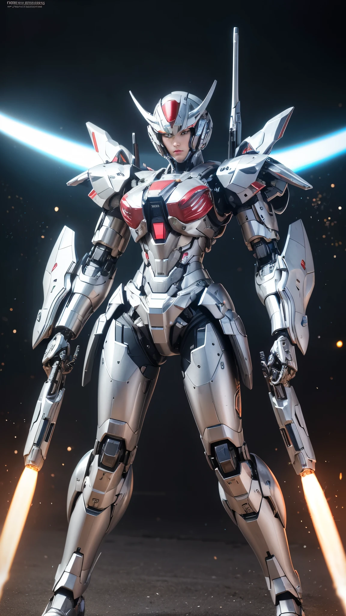 Super detailed, advanced details, high quality, High resolution, 1080p, hard disk, beautiful,(war machine),Armor War,(Missile)Capture the big picture,beautiful,Mecha cyborg girl,battle mode,Mecha body girl,She is wearing a futuristic war machine weapon mecha