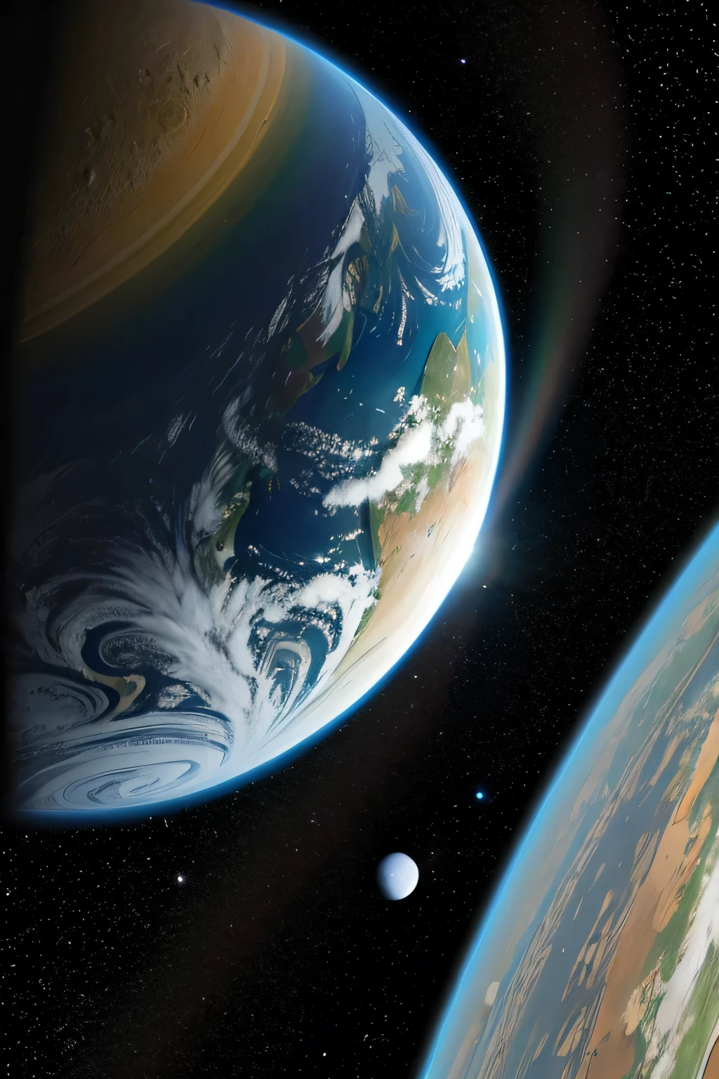 Planetary collision Earth