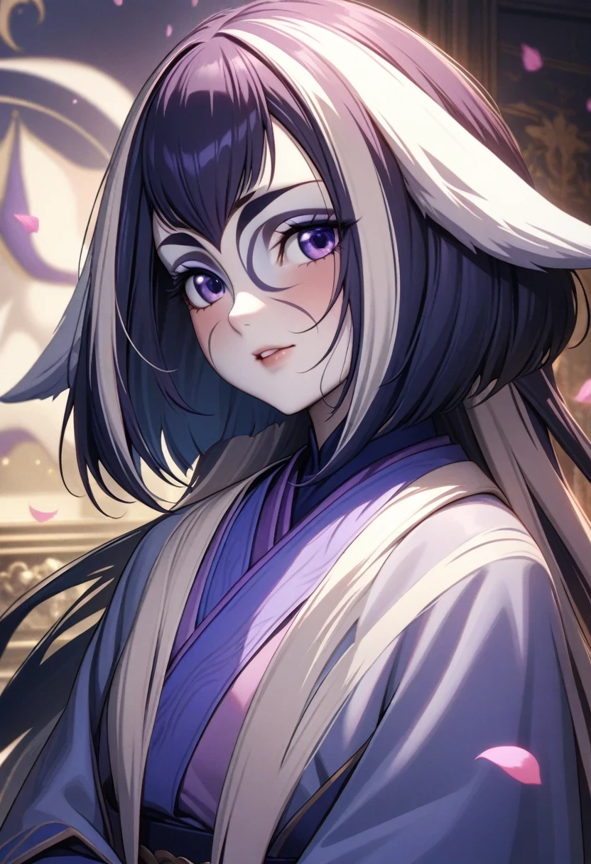 (shylily/(Twich/):1.5),(masterpiece:1.2),(best quality:1.2),a girl,Has white fox ears,Break,The characters are the focus of the painting,skin brightening,Very strong texture,Character Close-up,Fluffy hair,Fuchsia Hanfu,ribbon,Smooth,flow of ink,Exudes energy,Antique Background,Pink petals fall in the background,Global Illumination,Rich details,HD