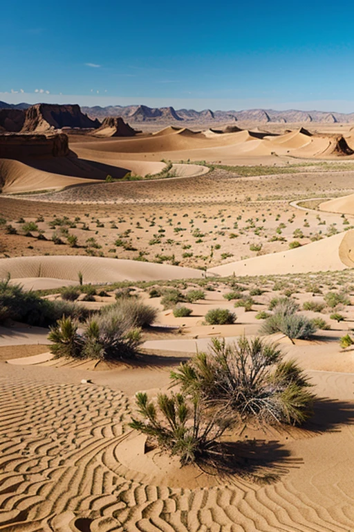 desert landscape in drawn style
