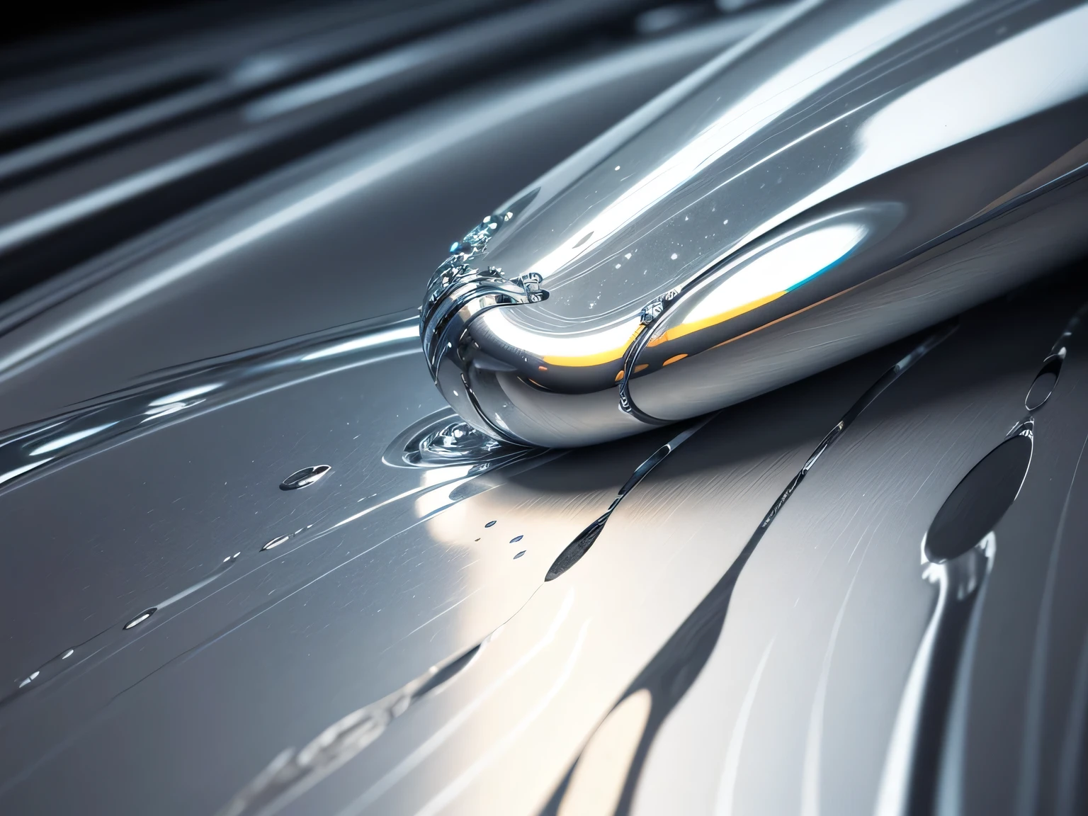 liquid metal，Close up of metal surface with liquid droplets, Liquid Polished Metal, liquid metal, made of liquid metal, organic liquid metal, Realistic metal reflections, Chrome-plated metal material, smooth shiny metal, metal hard surfaces, Chrome Art, houdini fluid simulation, Fluid simulation in houdini, made of liquid metal and marble, Stainless steel, metallic polished surfaces