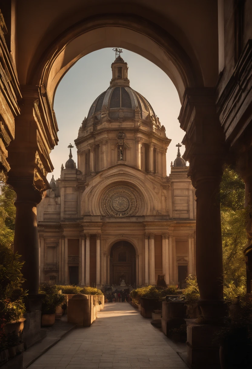 (extremely detailed and realistic CG, masterpiece, best quality, ultra-detailed), steampunk, Sao Paulo Metropolitan Cathedral, (best illumination, best shadow, an extremely delicate and beautiful), dynamic angle, cinematic atmosphere, ornate metalwork, gears, clockwork, smoke, steam, period costume, vibrant colors. saree, big ass, hot, mature