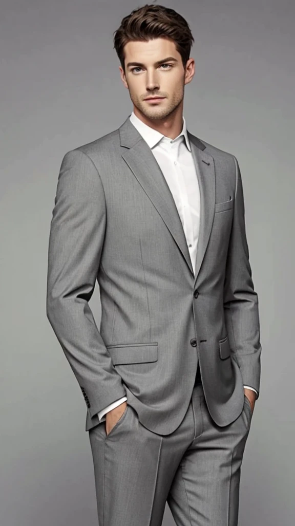 gray suit