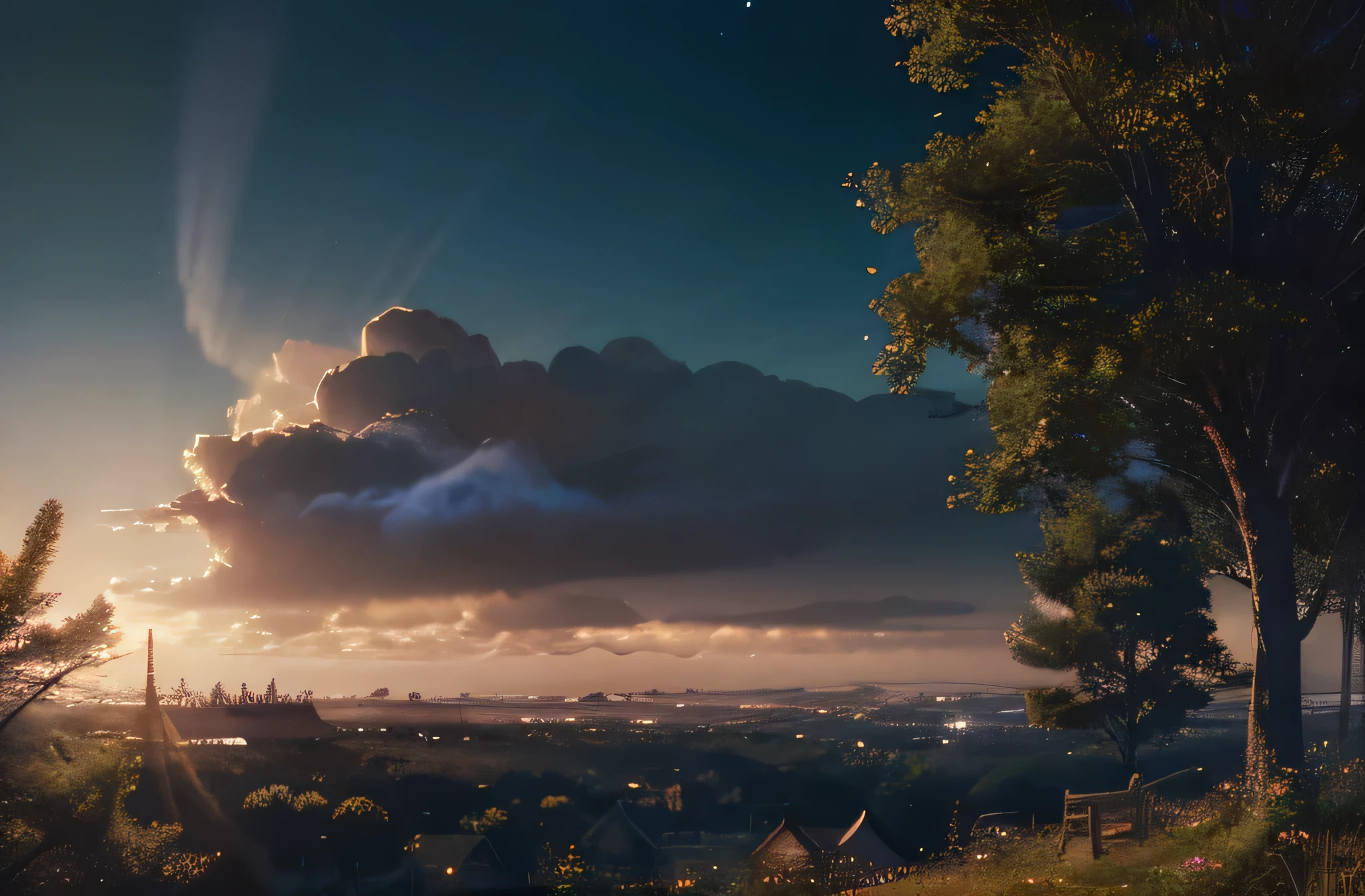 An exquisitely detailed anime illustration by Quentin de Warren, this vintage masterpiece showcases a dreamy landscape with luminous atmosphere. The UHD artwork portrays a trending scene on ArtStation, radiating an ethereal quality with a touch of nostalgia. The mesmerizing visuals capture the viewer's attention with stunning luminosity and intricate details, immersing them in a world of enchantment and beauty.