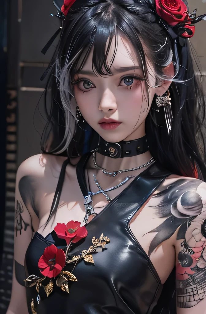 ((masterpiece:1.4)、(top-quality:1.4)、(reallistic:1.7))、Ultra-realistic portrait of the beautiful queen of Mars、Super beautiful girl queen、((1girl in:1.4))、Shiny natural skin texture、(Glossy luxury latex:1.4)、(Luxury Red Latex Bodysuit:1.4)、age19、(Cute tattoos:1.4)、(Perfect female body:1.4)、(Upper body photography)、sharp focus、Portrait photo of a girl、Close-up photos、Fantasyart、Soft front light、Beautiful face、Beautiful udder、large full breasts:1.2、A detailed eye、Beautiful and attractive eyes、beautidful eyes、Narrow waist、beauty legs、Raw photo、red-lips、(tierra:1.4、a choker:1.4、a necklace:1.4、earrings:1.4)、1 screen display、Beautiful girl standing on the ruins of the ancient Martian kingdom