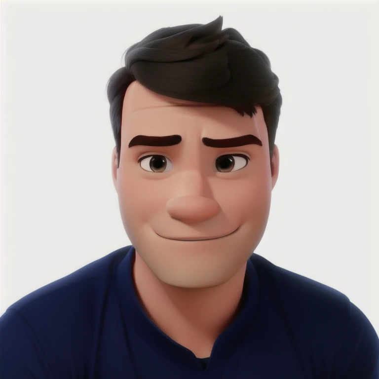  Um homem branco estilo disney pixar, alta qualidade, melhor qualidade.