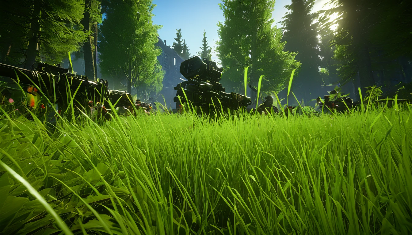 (8k, RAW photo, best quality, mastery:1.3),(realistic,photo-realistic:1.37),xenowerk game, the situation is firing all unknown creatures, 