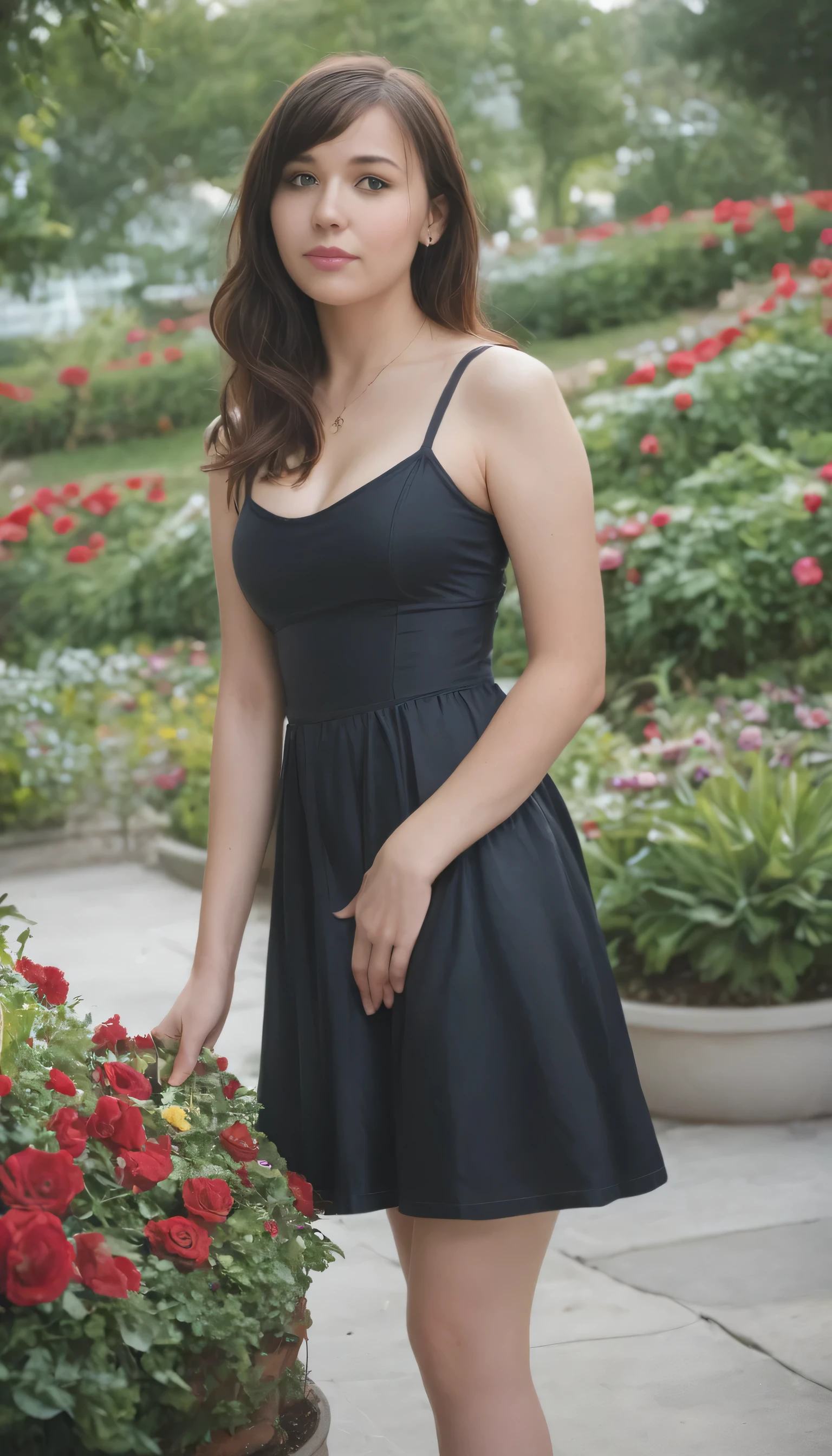 score_9, score_8, score_7 BREAK, source_real, raw, photo, photorealistic, photography, Beautiful Female ,Garden ,dress