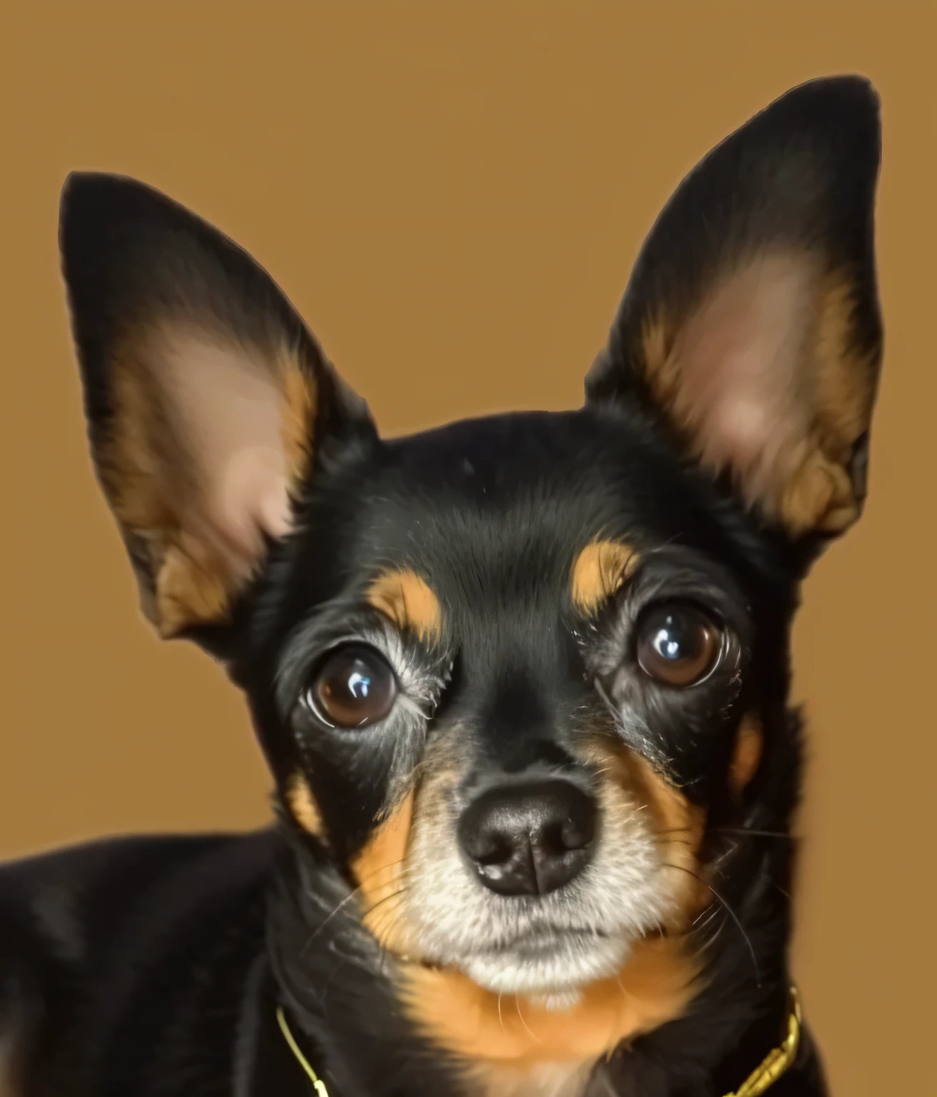 a very cute dog, she is very happy, her look is very happy and bright, she is smiling, the image is very detailed