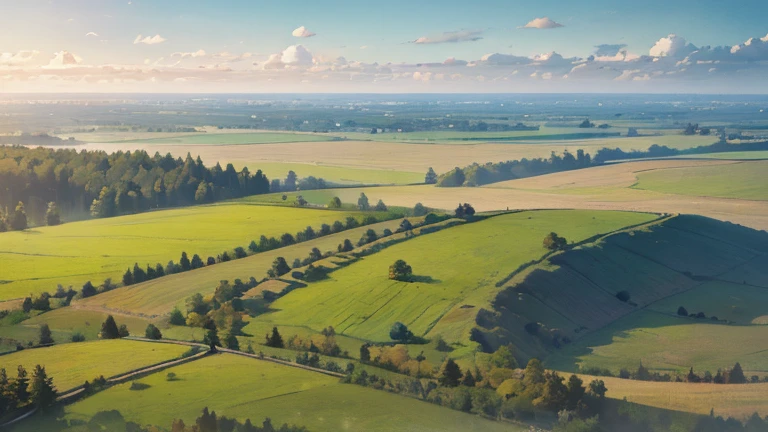 uninhabited natural slavic landscape with plains