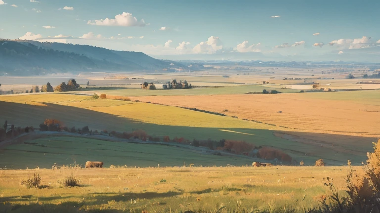 uninhabited natural slavic landscape with plains