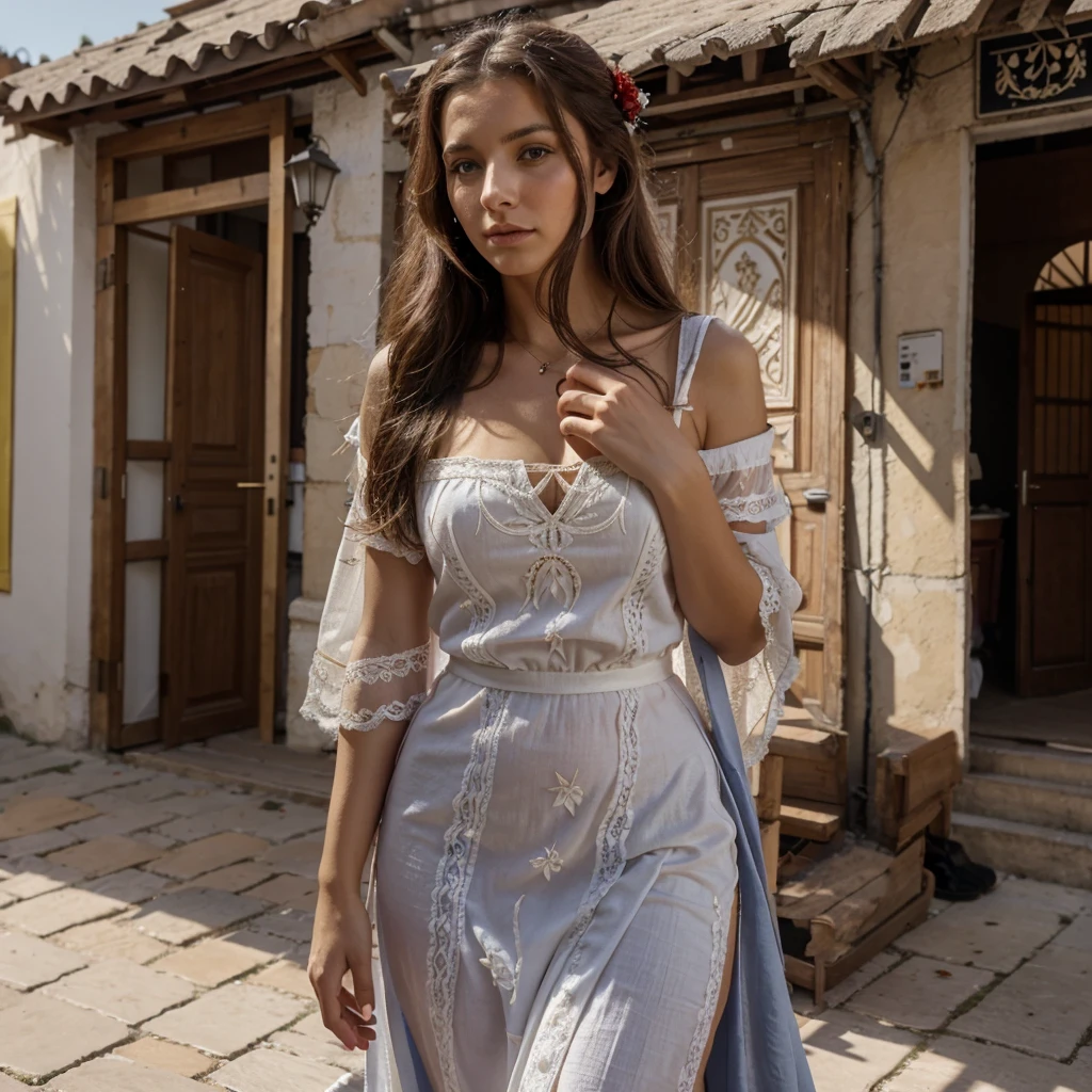 femme albanaise jolie, beau corps, dans les rues de Tirana, place centrale de Tirana, robe traditionel albanaise, Parku Riniu