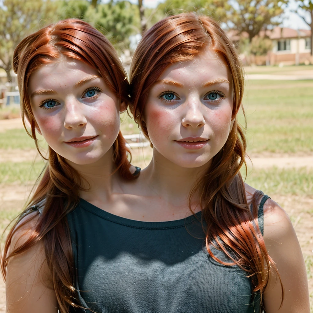 2heads, (one head :1.5), (one head teen:1.5), runette and a redhead:1.5)