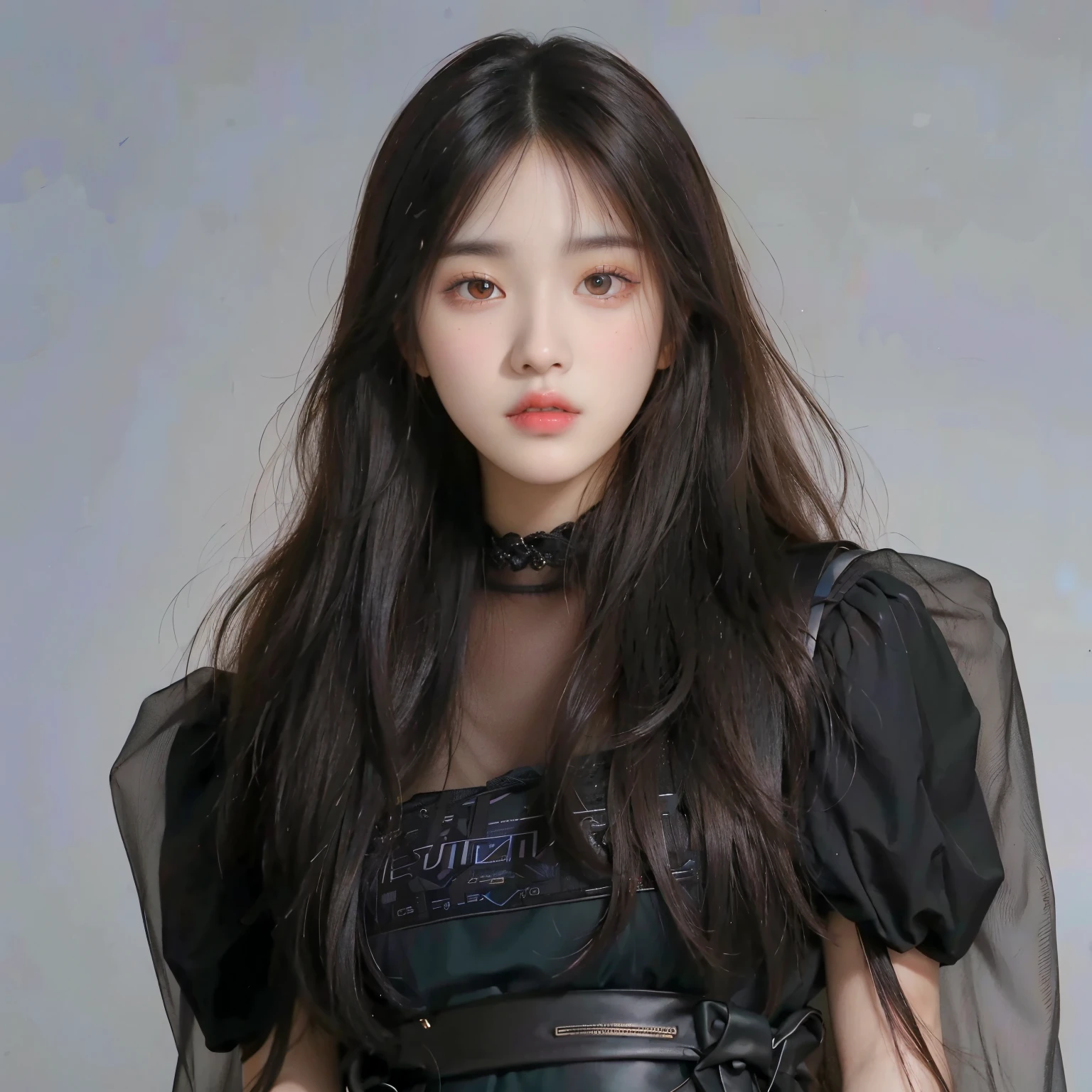 Close up of woman with long hair wearing black dress, Portrait of Blackpink Josh, Jinyoung Canella, Jaeyeon Nam, Taejun Kim, first wave, Heonhwa Choi, Portraits of Korean female idols, Retrato Jisoo Blackpink, Lee, Ji - Eun, Lee, Ji - Eun, Korean writer, official art, Josh is Blackpink