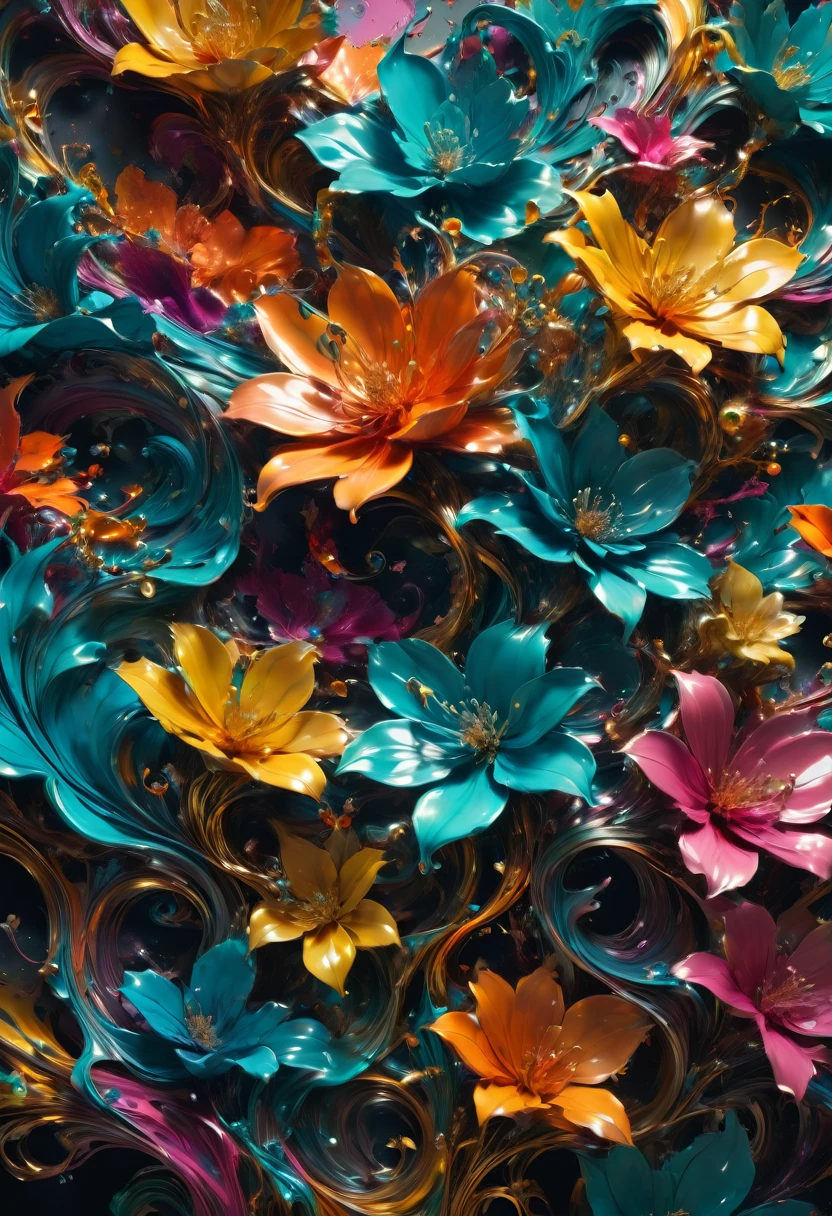 made of liquid metal, by Alberto Seveso, best quality, masterpiece, very aesthetic, perfect composition, intricate details, ultra-detailed