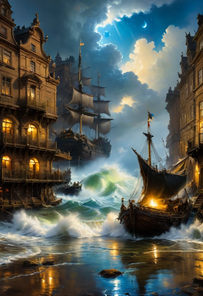 made of liquid metal, by Andreas Achenbach, best quality, masterpiece, very aesthetic, perfect composition, intricate details, ultra-detailed