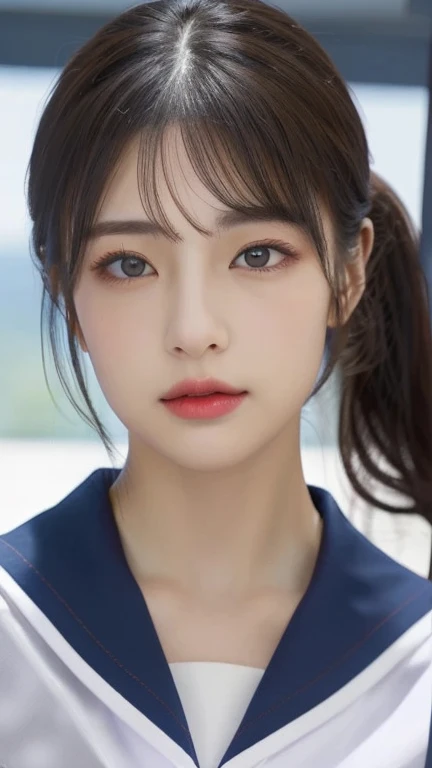 Face Correction///Wearing clothes, Fix it in safe mode, (Reproduce the image accurately1.37), (1.lady), 20-year-old supermodel, (Best quality correction:1.21), 32K resolution, (Realistic:1.21), (Ultra-realistic:1.21), High resolution UHD, (masterpiece:1.21), (Improvement of quality:1.4), (Very beautiful face details), (Perfect Anatomy:1.37), Anatomically correct proportions, Esbian all over, Physically Based Rendering, Ray Tracing, (Improve quality:1.21), (Highest quality real texture skins:1.21), (Highly detailed eyes:1.21), Symmetrical eyes, Deep colored eyes, Detailed painted face, (Ultra-detailed eyes:1.21), (tired, Sleepy and satisfied:0.0), (Fine lips:1.21), (fine nose:1.2), Detailed eyelashes, Sharpen your eyebrows, (Photorealistic), (Sharp Focus), (Highest Resolution), (The most ridiculous quality), Faithful and accurate facial reproduction, Blurred Background, Cinematic professional lighting,