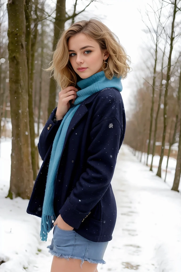 belle femelle,20 ans,Seulement,,angle hollandais ,tenue d hivernale,grande veste marron clair,dans la neige au canada, boucles d'oreilles, charbonnier, bague,yeux bleu, tied hair,Slightly curly hair, tache de rousseur sur les joues, poitrine de bonne taille 