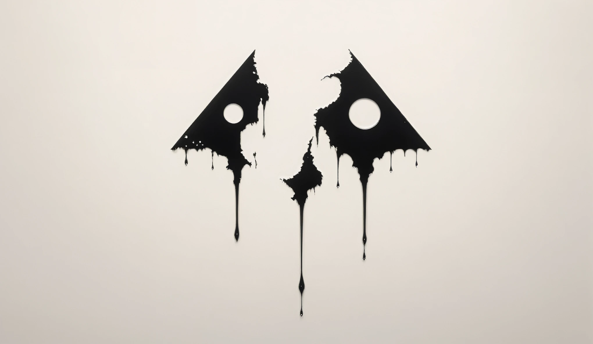 Create a simple and elegant“Love, Death, and Robots" logo, shedding niobium tears. The design should convey a strong sense of sadness and melancholy, using a minimalist approach with clear lines and using only black, nicola samori,ben templsmith,Irina Yermolova