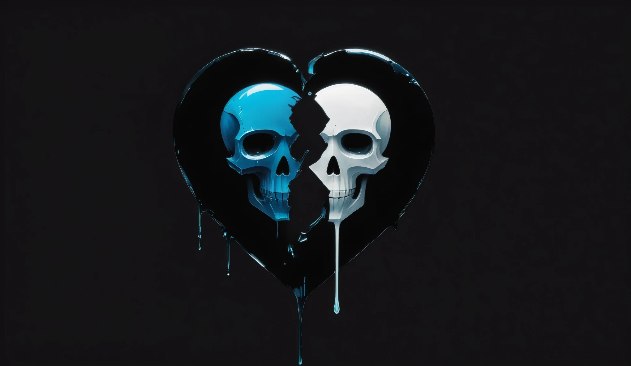 Create a simple and elegant“Love, Death, and Robots" logo, shedding niobium tears. The design should convey a strong sense of sadness and melancholy, using a minimalist approach with clear lines and using only black, nicola samori,ben templsmith,Irina Yermolova