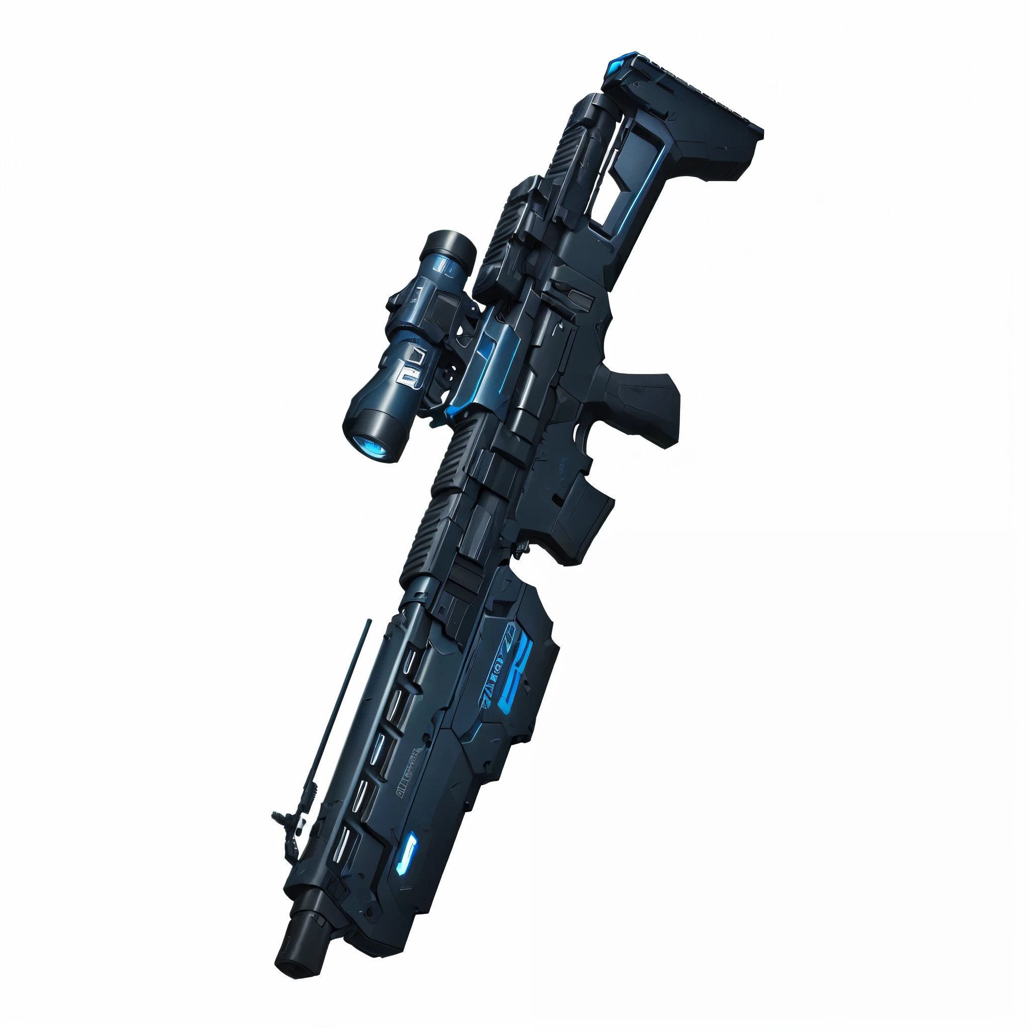 there is a gun that is on a blue background, futuristic assault rifle, sci-fi weapon, gauss rifle, pulse rifle, corner assault rifle, futuristic weapon shotgun, futuristic gun, futuristic weapon, assault rifle, pulse rifles, realistic gun design, starship-troopers-rifle, energy rifle, laser rifle, realistic weapon, holding sci-fi rifle, a laser rifle