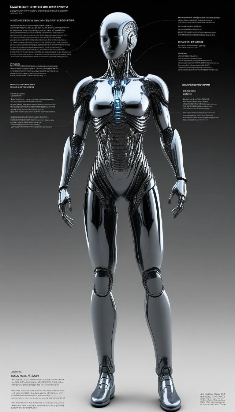 "Design a conceptual design for a futuristic figure made of liquid metal, incorporating cutting-edge biotechnology and advanced weaponry. The figure should be enabled with the following features: * Liquid metal body capable of adapting to various forms and environments * Integrated bio-weapons that utilize advanced biological concepts, such as micro-organisms or bioluminescent properties * Advanced sensors and feedback systems to enable real-time data analysis and tactical decision-making * Energy-based propulsion system and enhanced agility to facilitate swift and agile movements * Enhanced cognitive abilities and neural interfaces for seamless communication and data exchange Please provide a detailed description and sketch of this figure, including its physical appearance, bio-weapons, and any other notable features."